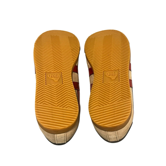 Gola Elan Glitz Trainer Sneaker Womens Size 6 Brown Red Suede Lace Up Shoes NIB - Picture 10 of 11